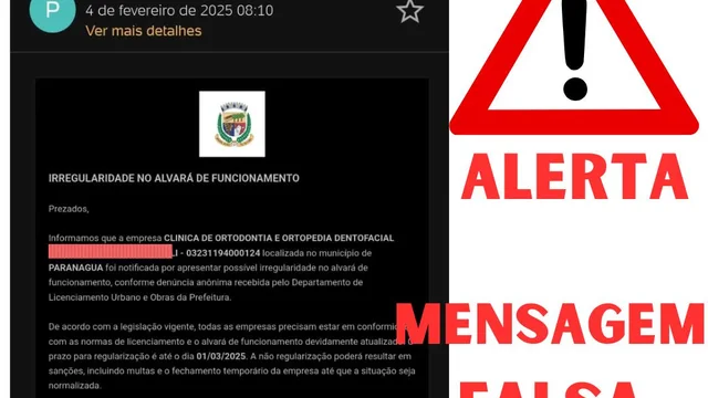 Prefeitura alerta para possível golpe