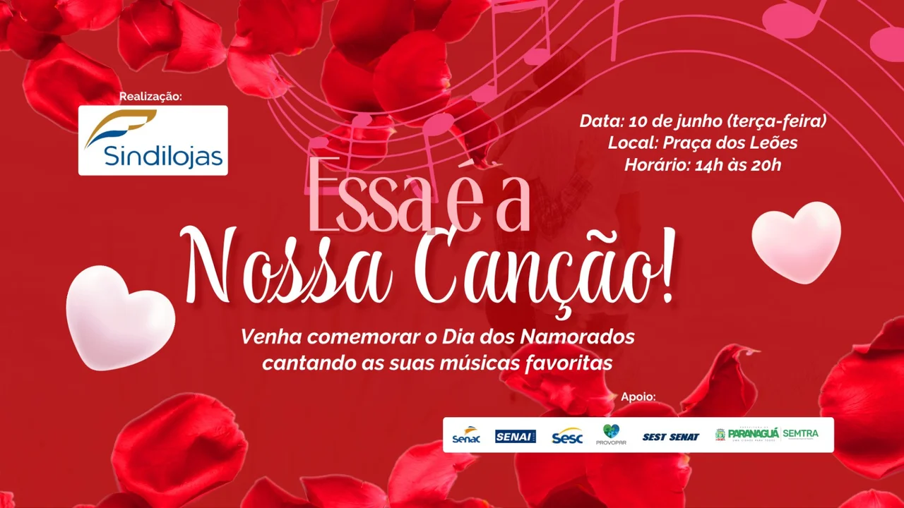 Paranaguá celebra o Dia dos Namorados com música e serviços gratuitos