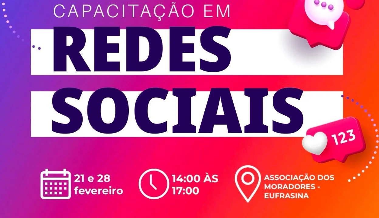 Secretaria de Cultura e Patrimônio Histórico apoia curso de capacitação em redes sociais na Ilha de Eufrasina