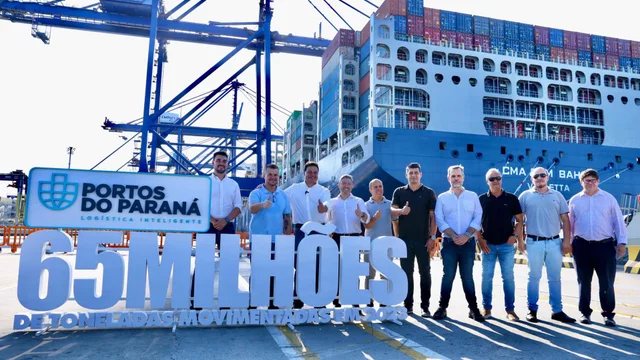 Prefeito destaca parceria e parabeniza Portos do Paraná pelo novo recorde