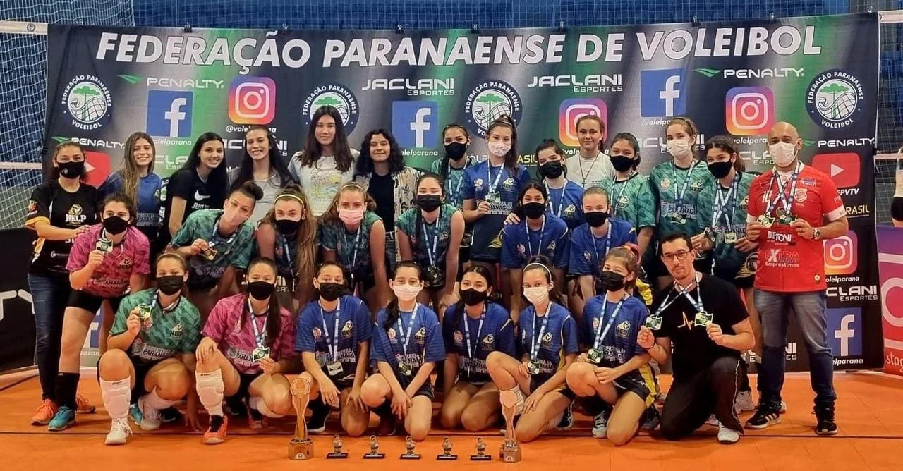 Paranaguá conquista pódio em duas categorias durante o Campeonato Paranaense de Vôlei