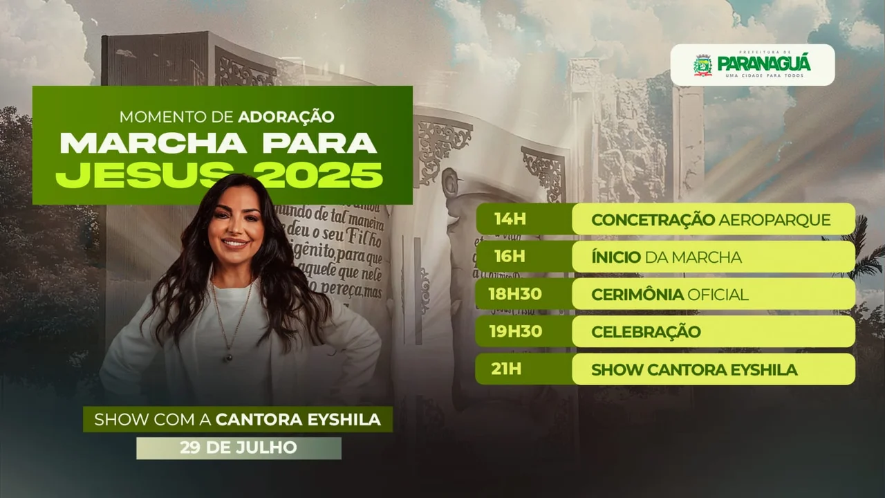 17ª Marcha para Jesus 2025 encerra comemorações dos 377 anos de Paranaguá