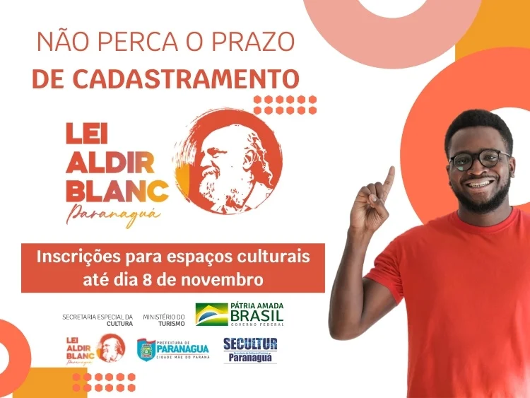 Secultur  faz novo chamamento público da Lei Aldir Blanc para cadastro de espaços culturais de Paranaguá