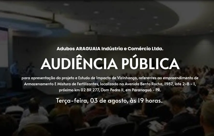 Audiência Pública Adubos Araguaia