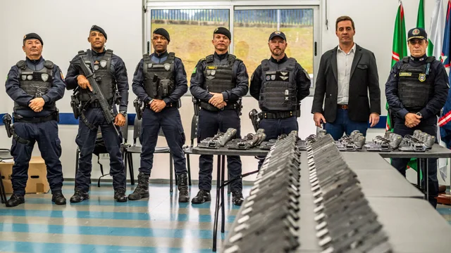 Guarda Civil de Paranaguá recebe 200 armas e avança para armar 100% do efetivo