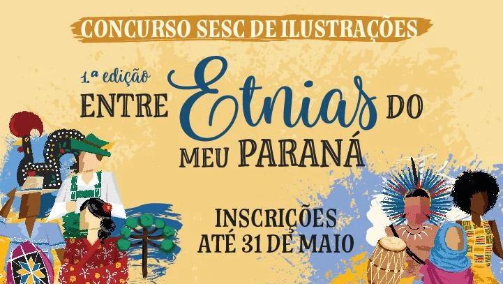 Sesc Paranaguá promove concurso de ilustração sobre as etnias do Paraná