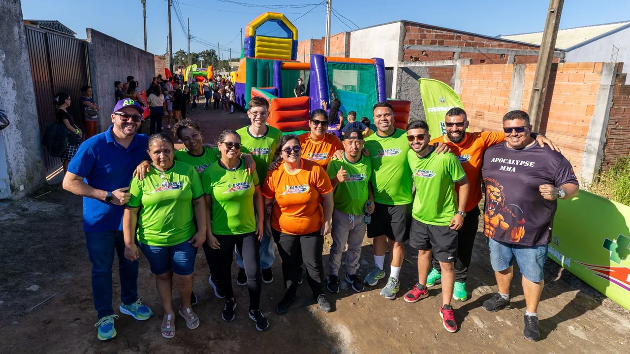 Programa “Esporte para Todos” leva lazer, integração e diversão às famílias do Jardim Pantanal