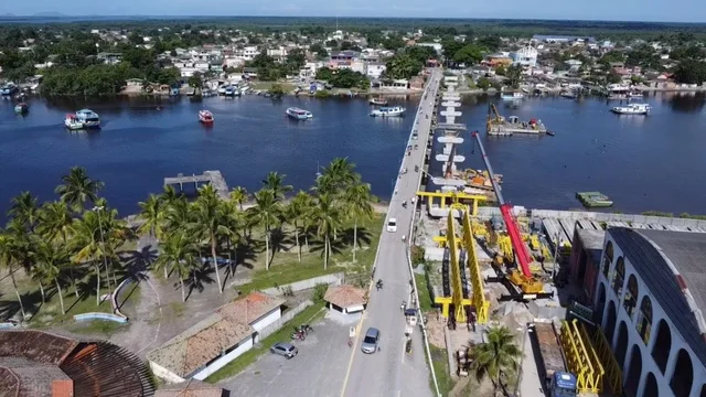 Progresso e desenvolvimento: ponte para a Ilha dos Valadares está com mais de 60% da obra concluída