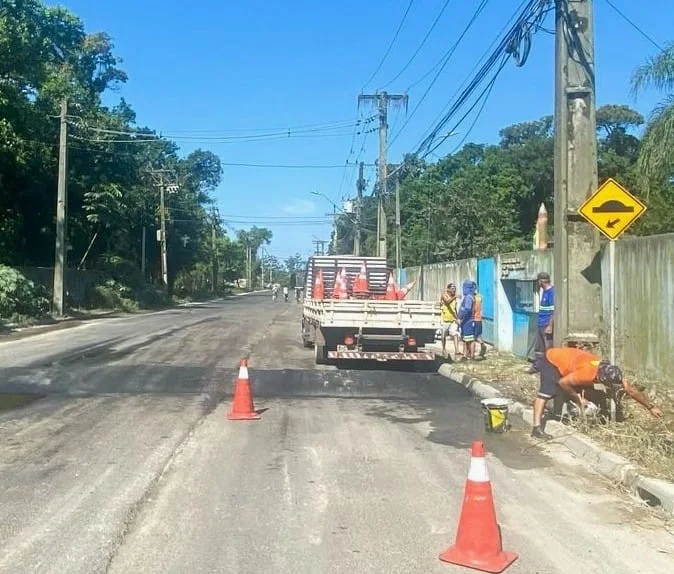 Prefeitura de Paranaguá reforça segurança viária na Avenida Senador Atílio Fontana