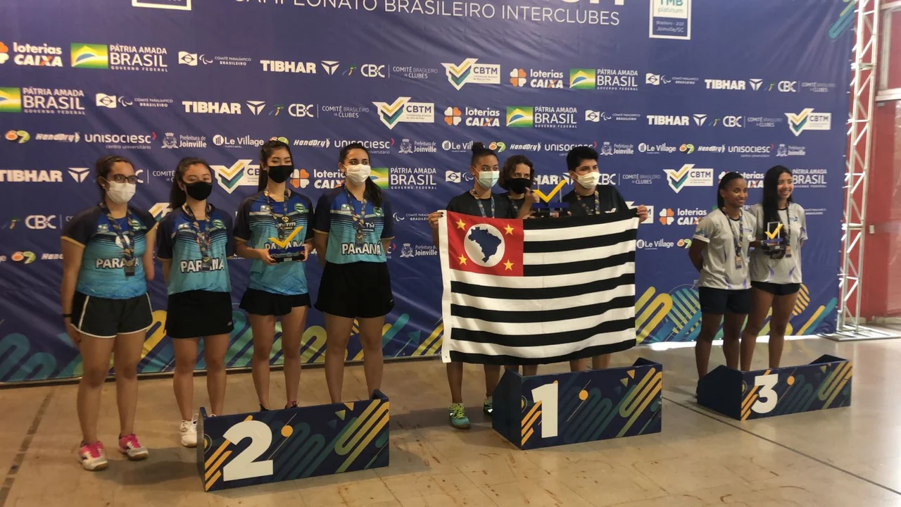 Atleta bolsista de Paranaguá conquista vice-campeonato do Campeonato Brasileiro de Seleções junto a seleção paranaense de tênis de mesa