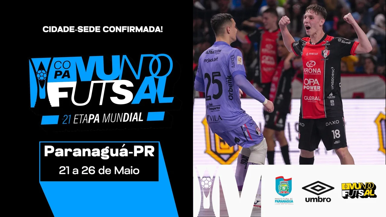 Copa Mundo do Futsal Sub-21 confirmada em Paranaguá-PR