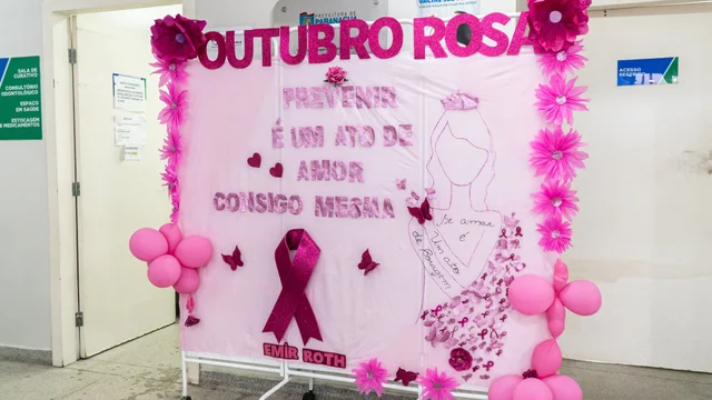 Prefeitura de Paranaguá realiza ação do Outubro Rosa no Grêmio José Vicente Elias