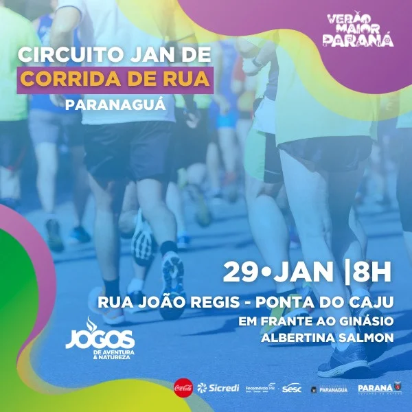 1ª Etapa do Circuito JAN de Corrida de Rua acontece em Paranaguá no próximo domingo, 29