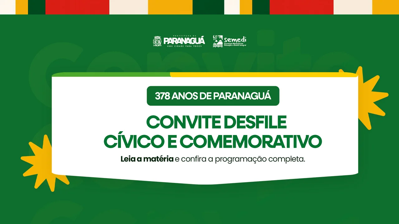 Desfile Cívico em comemoração aos 378 anos do município ocorre na quarta-feira (29)
