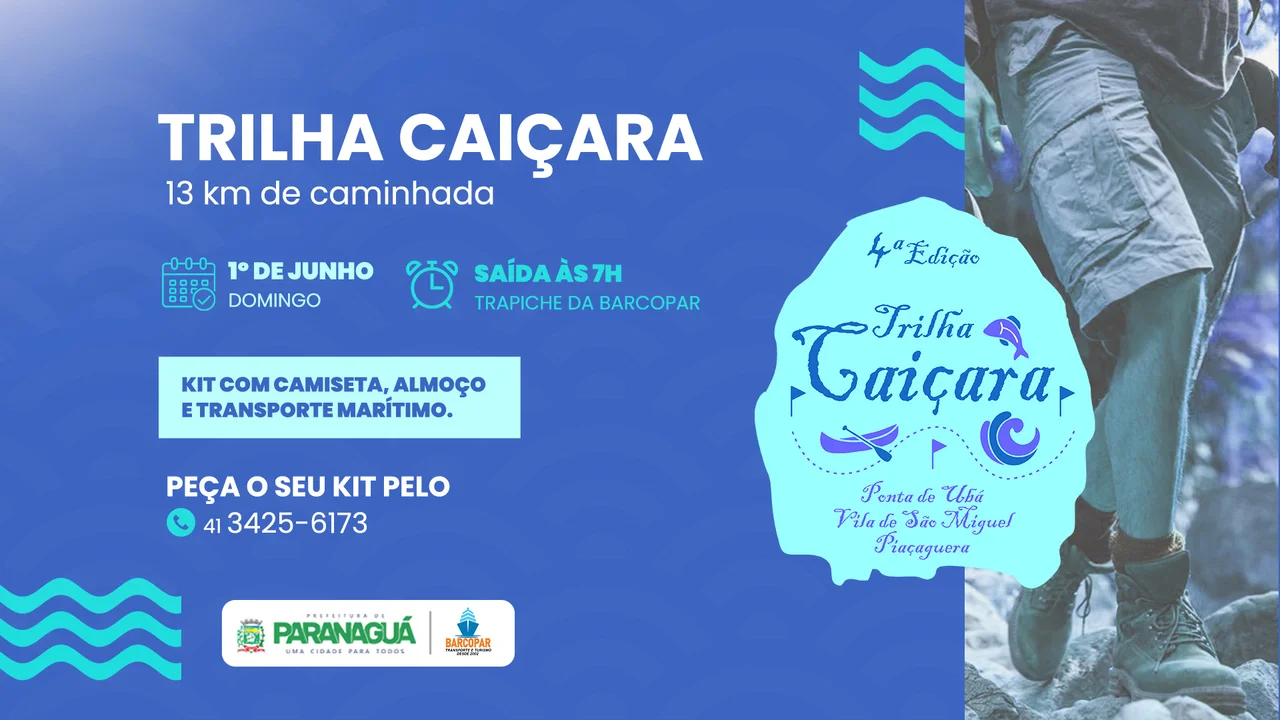 Trilha Caiçara chega à 4ª edição e será no dia 1º de junho