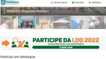 Questionário é online. Basta acessar www.paranagua.pr.gov.br