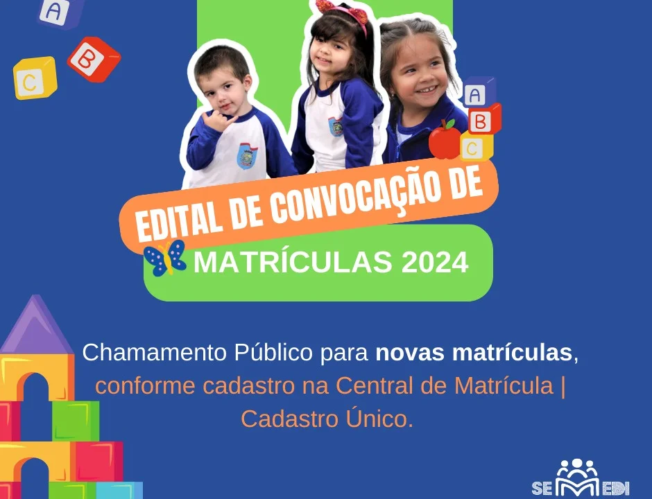 Abertas as matrículas nos Centros Municipais de Educação Infantil
