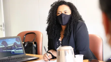 Secretária Municipal de Assistência Social, Gisele Cristina da Silva