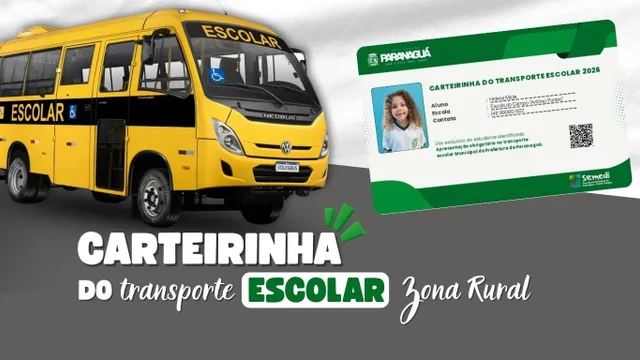 Cadastramento e revalidação da carteirinha do transporte escolar da zona rural iniciam na quarta-feira, 28