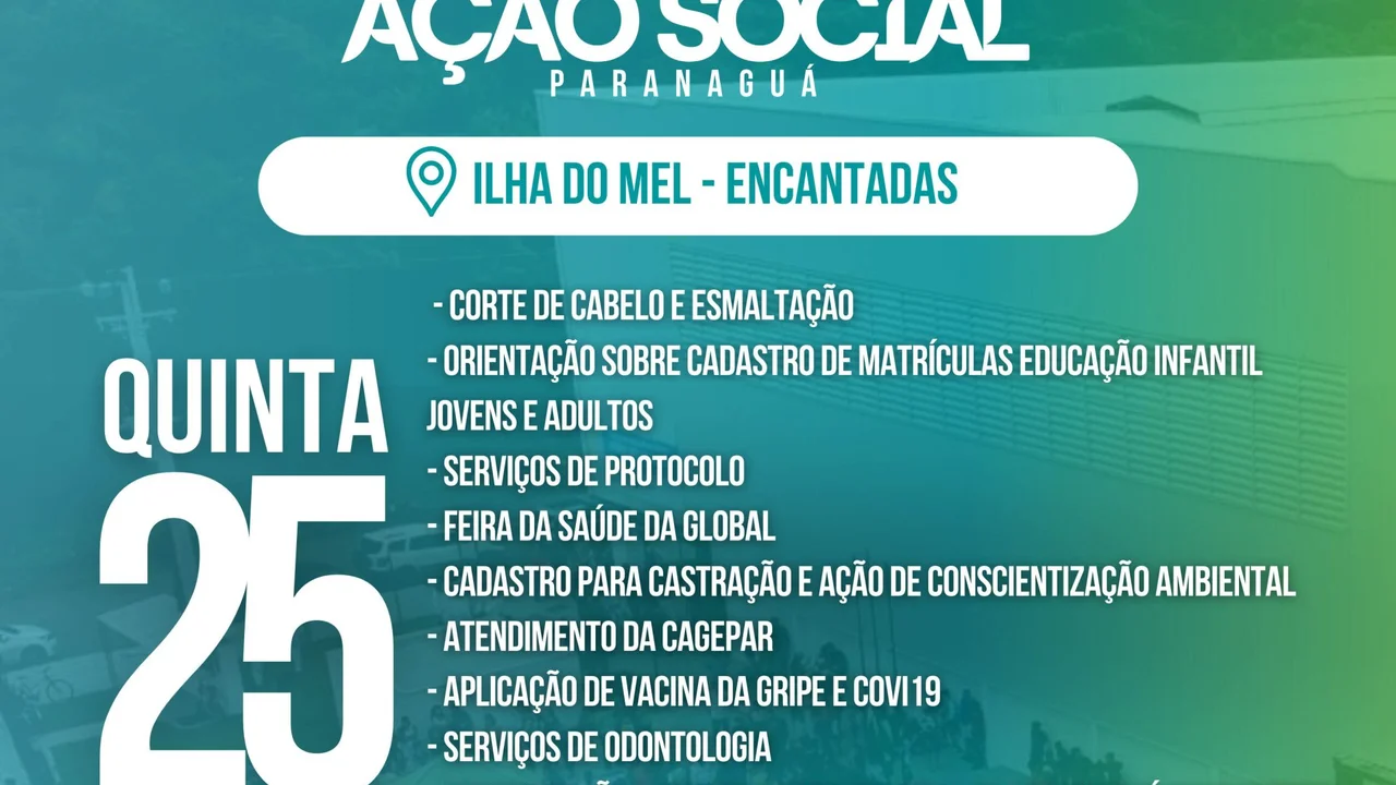 Prefeitura de Paranaguá promove feira de serviços na Ilha do Mel- Encantadas