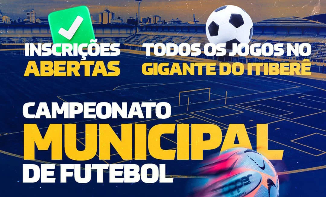 Campeonato Municipal de Futebol com inscrições abertas