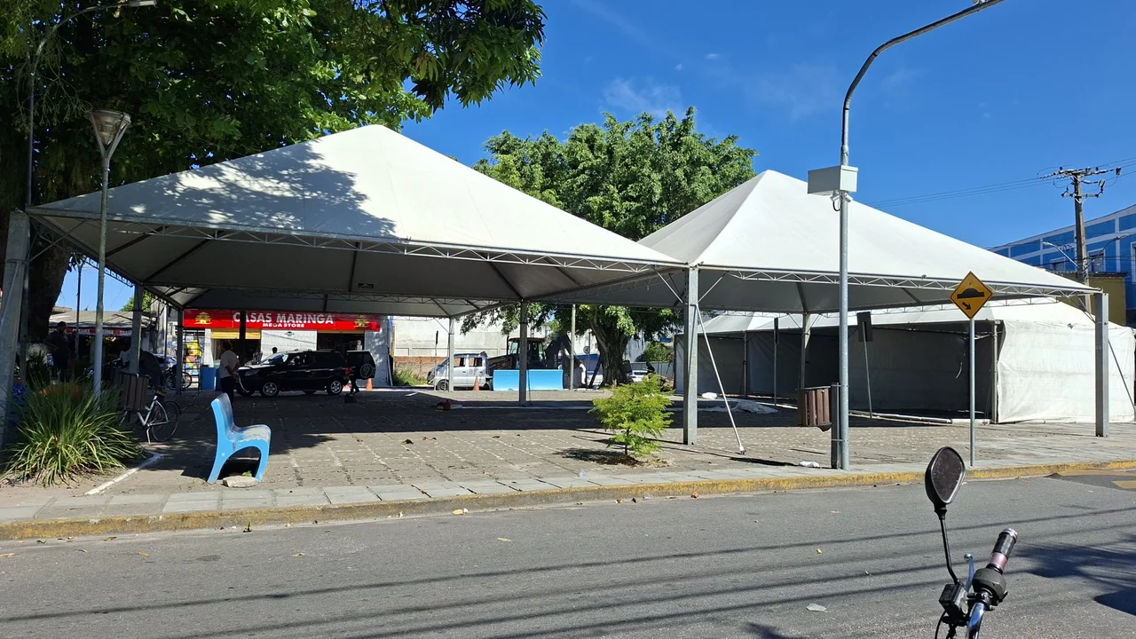 Prefeitura revitaliza Praça Cyro Abalém para a Festa de Nossa Senhora dos Navegantes