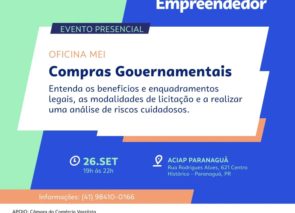 Oficina Compras Governamentais mostra caminhos para fornecer produtos e serviços aos órgãos públicos