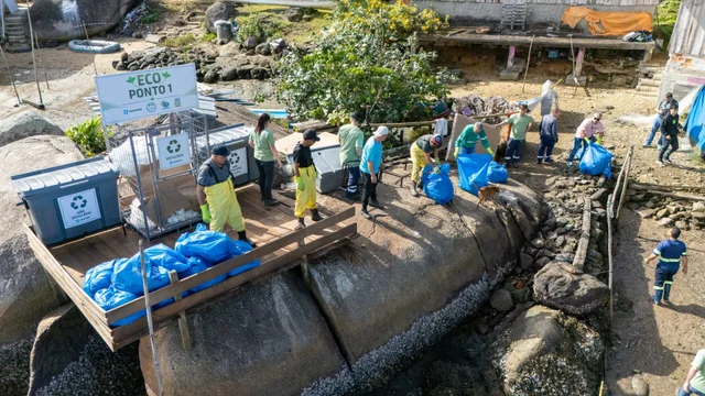 Ação conjunta promove limpeza e instalação de Eco-Pontos na Comunidade Pesqueira de Eufrasina