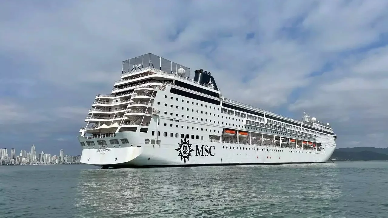MSC reserva datas para temporada de cruzeiros 2025/2026 em Paranaguá