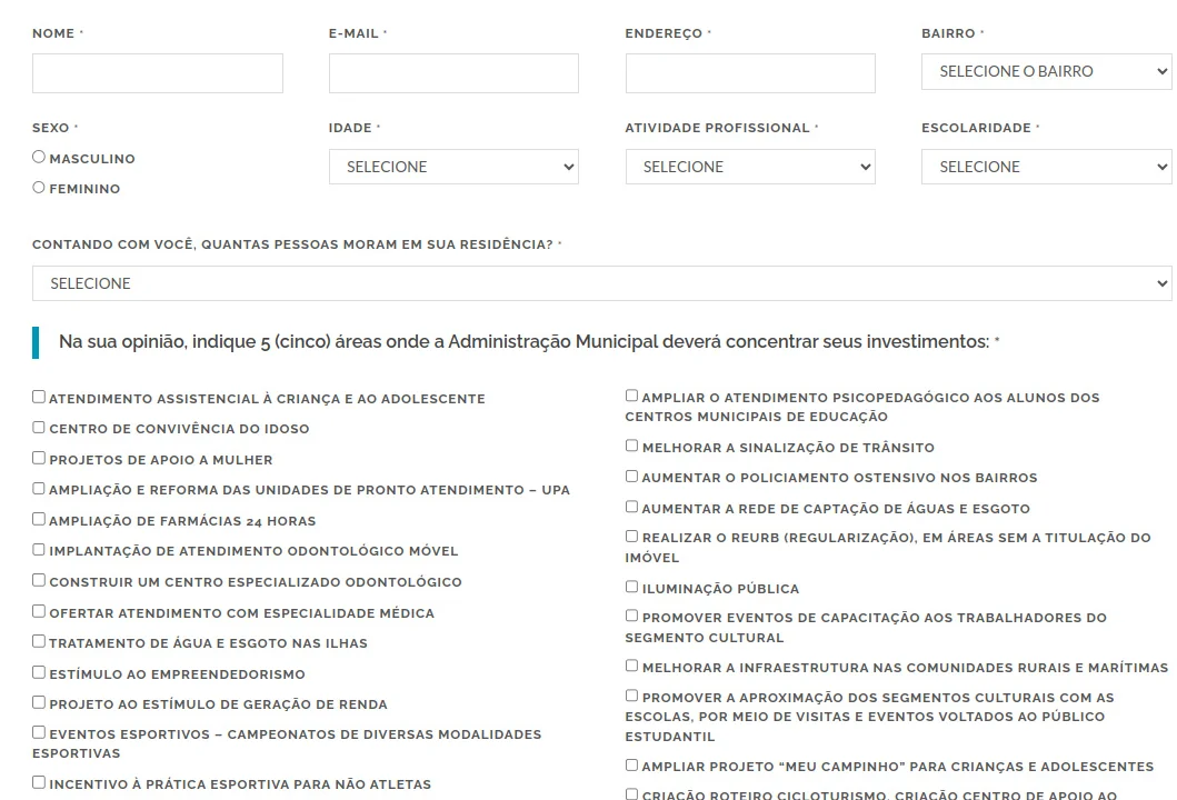 Consulta popular para a LDO 2026 está aberta