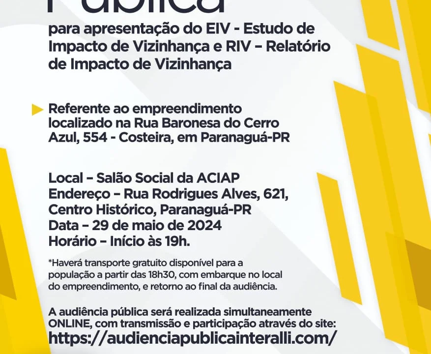 Audiência Pública sobre empreendimento acontece hoje