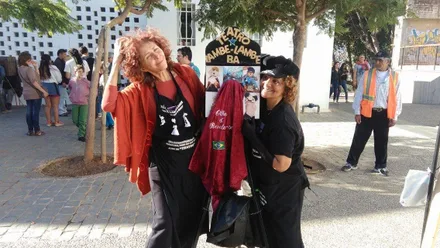 Ismine Lima (esquerda) e Denise di Santos