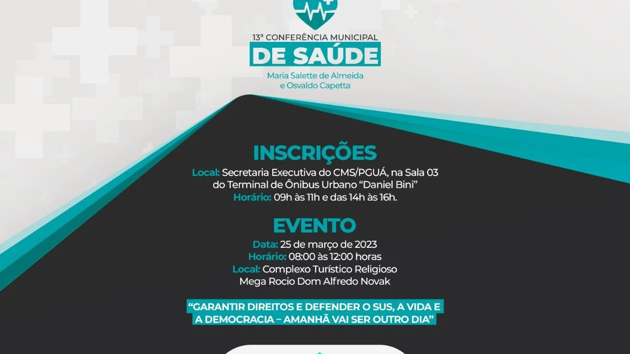 13.ª Conferência Municipal de Saúde acontece em Paranaguá