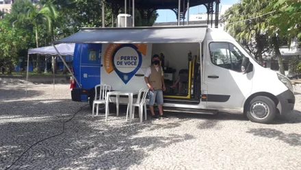 A população pode retirar seu Cartão SUS em ponto itinerante, na Praça Fernando Amaro das 8h às 17h