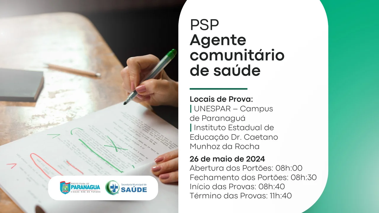 Processo Seletivo Público de Paranaguá tem locais de provas divulgados