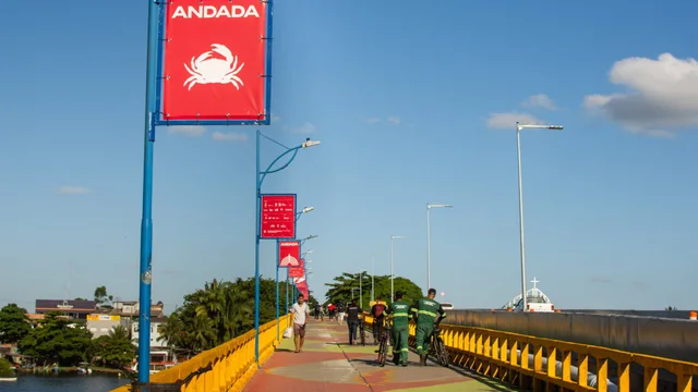Passarela da Ilha dos Valadares será interditada para pintura em horários específicos