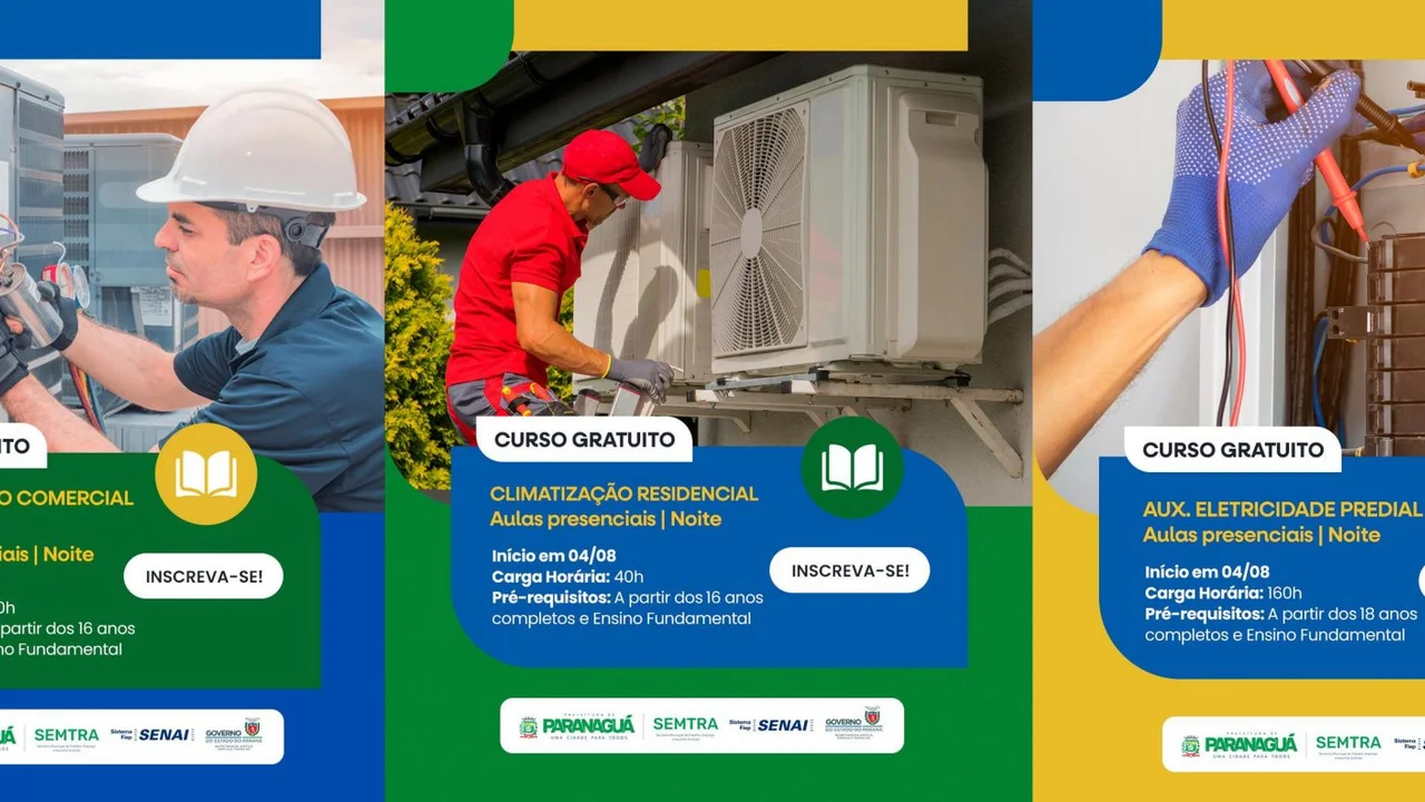Prefeitura de Paranaguá abre inscrições para cursos gratuitos em parceria com o SENAI