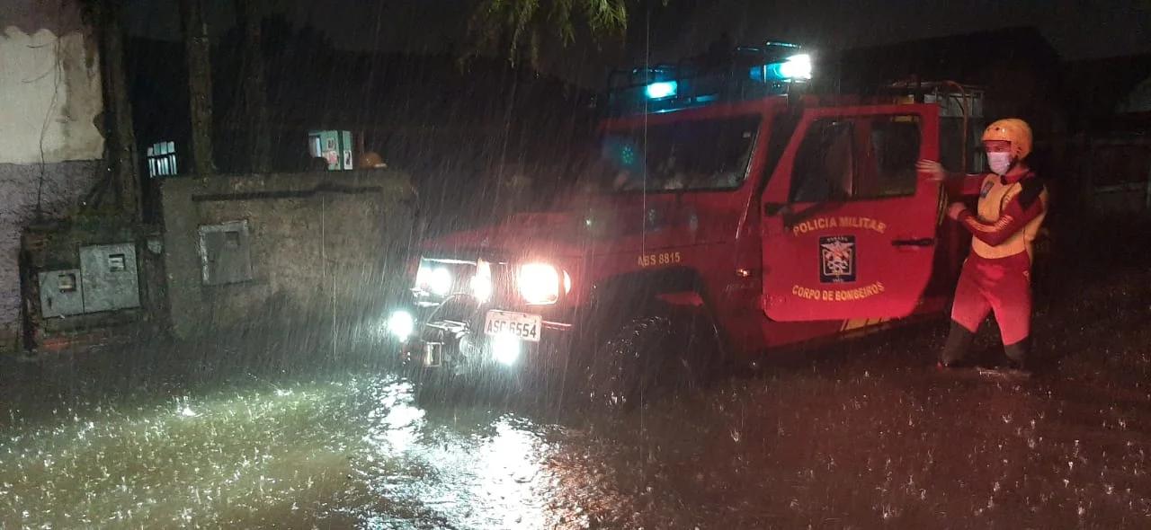 Defesa Civil atende ocorrências devido as chuvas intensas