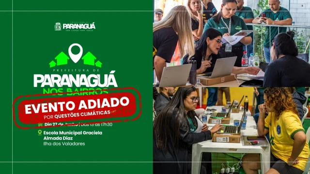 Programa Prefeitura nos Bairros é adiado devido à previsão de chuvas para o sábado (27)