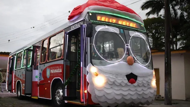 Ônibus do Papai Noel estará circulando em Paranaguá