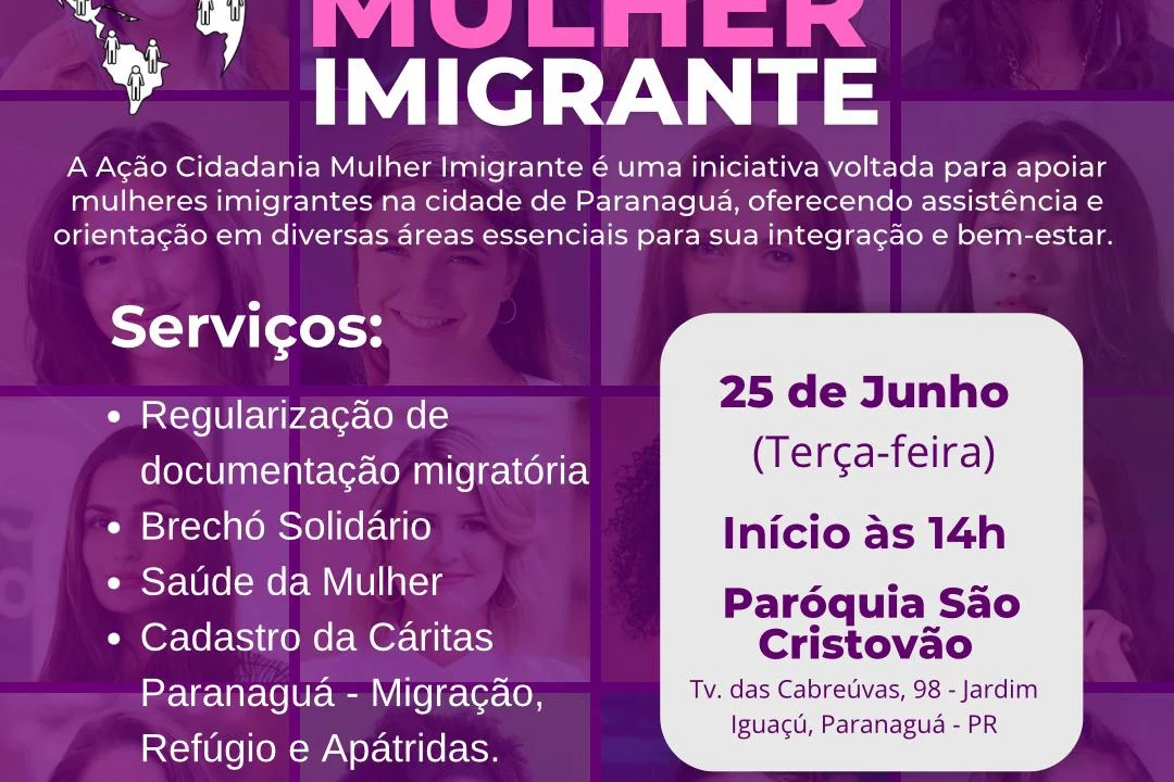 Ação Cidadania “Mulher Imigrante” acontece em Paranaguá