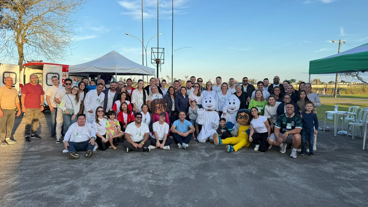 Saúde no Parque leva atendimento gratuito à população no Aeroparque de Paranaguá