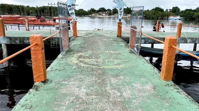Estrutura comprometida obriga Prefeitura a interditar trapiche atrás do Palco Tutóia