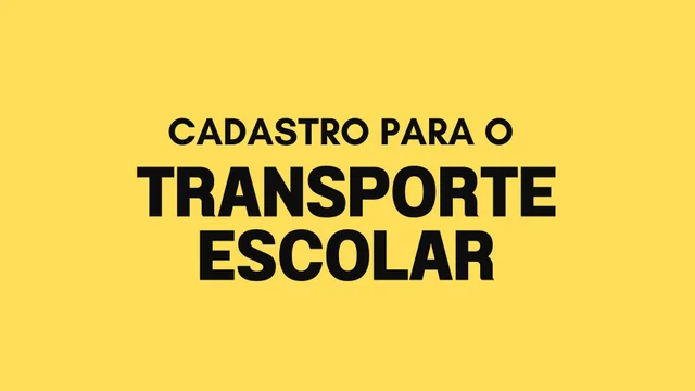 Secretaria de Educação inicia cadastro para o transporte escolar