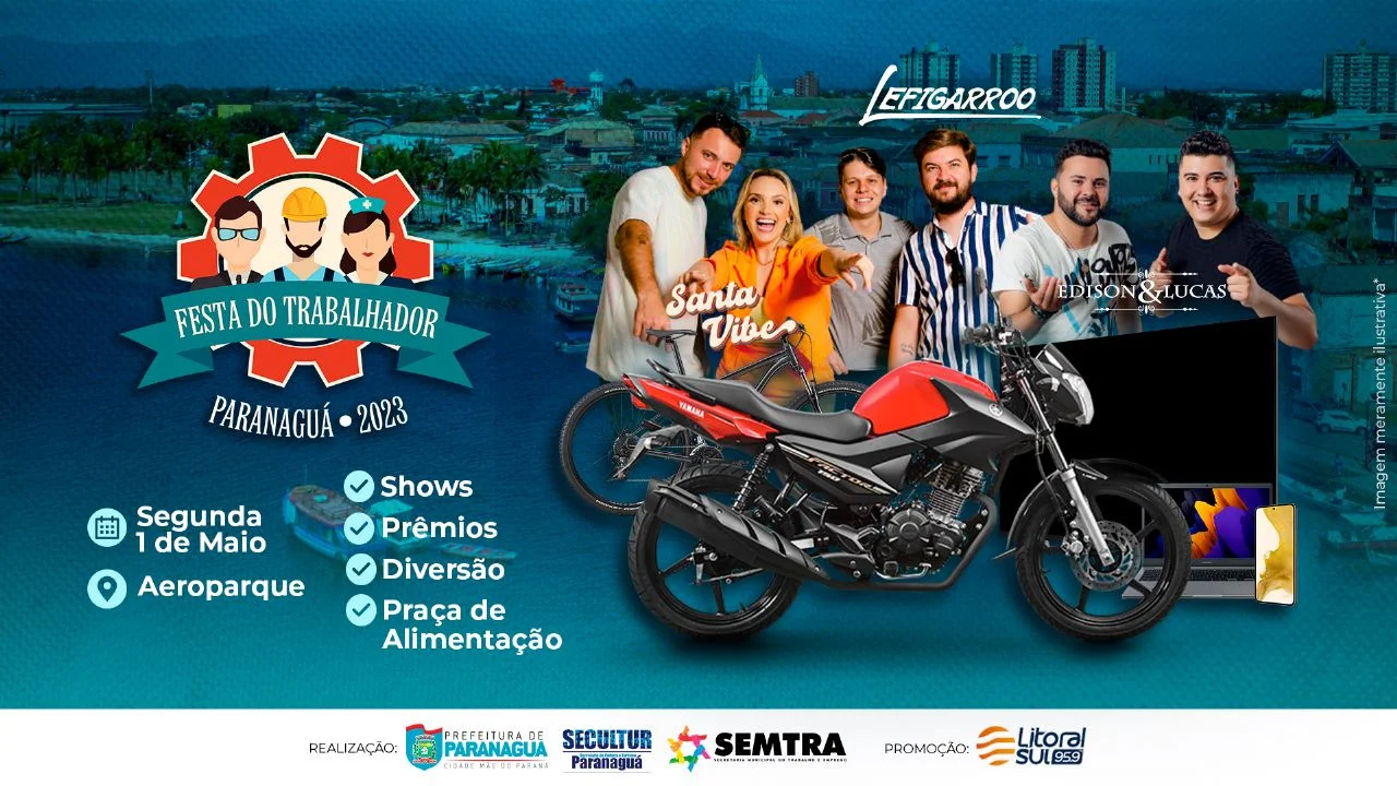 Festa do Dia do Trabalhador acontece em Paranaguá