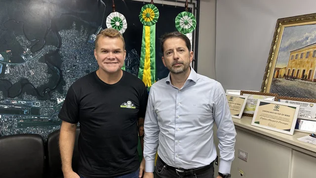 Prefeito Marcelo Roque recebe o diretor da EPR Litoral Pioneiro