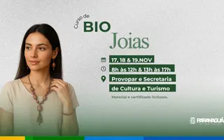 Inscrições abertas para o curso gratuito de Biojoias em Paranaguá