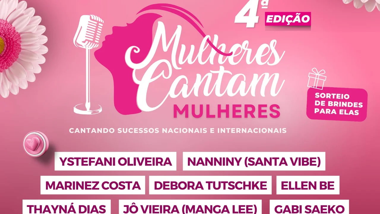 Ingressos do evento “Mulheres que cantam Mulheres” podem ser retirados na sede  da Secultur e no Teatro Rachel Costa