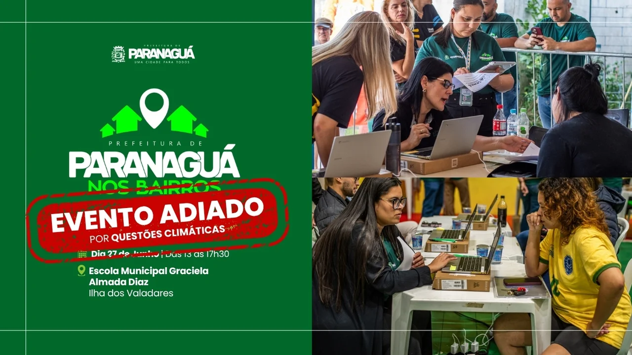 Programa Prefeitura nos Bairros é adiado devido à previsão de chuvas para o sábado (27)
