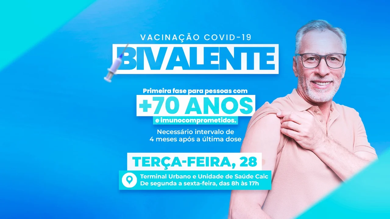 Vacinas bivalentes começam a ser aplicadas terça-feira, 28